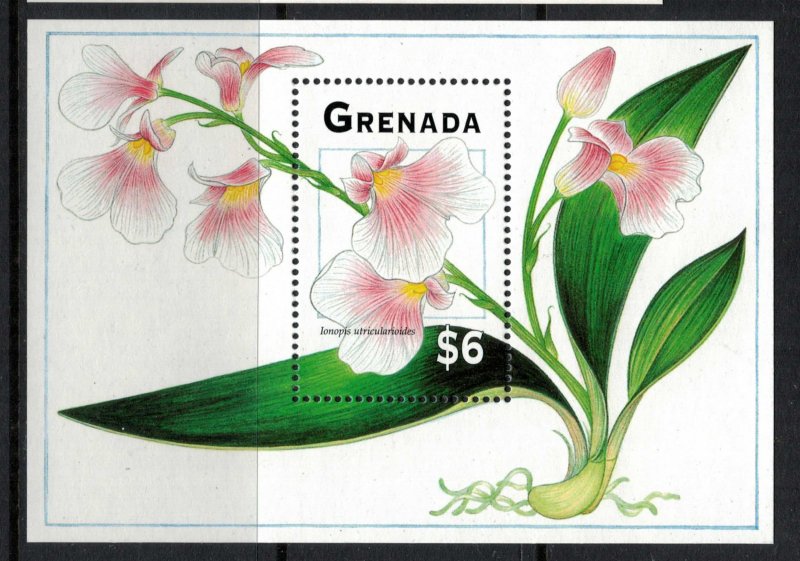 Grenada #2345-6* NH  CV $12.00  Orchid Souvenir sheets