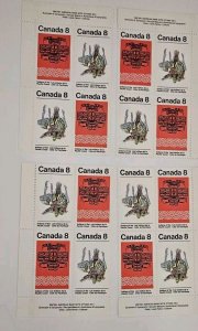 Canada!1974 Pacific Coast Indians  #573a MS Of Plate Blocks MNH