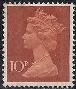 Great Britain #634 10P Queen Elizabeth 2, used F-VF