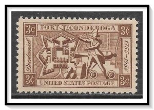 US #1071 Fort Ticonderoga MNH