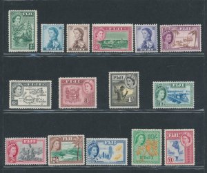 1954 Fiji - Stanley Gibbons No. 280/95 - 15 Values - MNH**