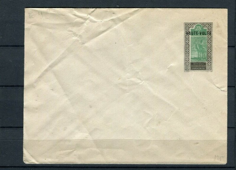 FRENCH COLONIES early 1900s Haut Volta Postal stationary Envelope 25c.