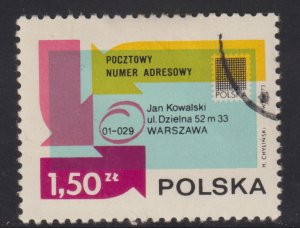 Poland 1970 Introduction of the Postal Code System in Poland 1973