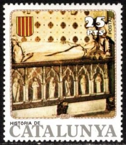 Vintage Spain Poster Stamps History of Catalonia Series Set/4 MNH