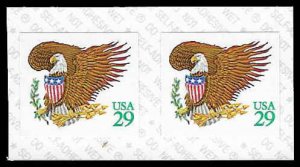 PCBstamps   US #2596v Coil Pair 58c(2x29c)Liberty & Eagle, green, MNH, (12)