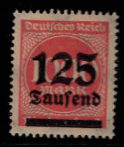 Germany Scott 255 MH* 1920's surcharged inflation period stamp