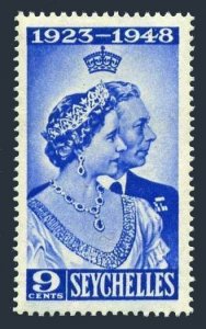 Seychelles 151 sheet/60.Mi 148. Silver wedding 1948.George VI,Queen Elizabeth.