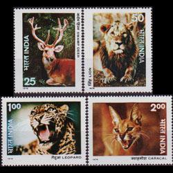 INDIA 1976 - Scott# 736-9 Wildlife Set of 4 NH