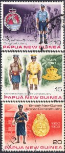 Papua New Guinea  #486-490     Used