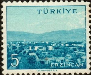 Turkey 1336 - Used - 5k Erzinkan (1959)