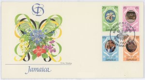 Jamaica 500-503 1981 Royal Wedding. U/A FDC. Fleetwood Cachet.