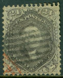 EDW1949SELL : USA 1862 Scott #78 Used. Small faults PSAG Certificate Cat $350