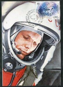 1600a- Serbia 2021 -60 Years Since The First Manned Space Flight - Gagarin - MC