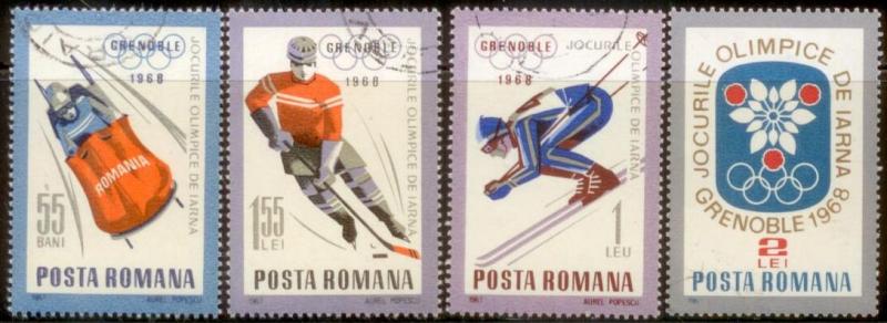 Romania 1967 SC# 1951-4 CTO-hinged L59