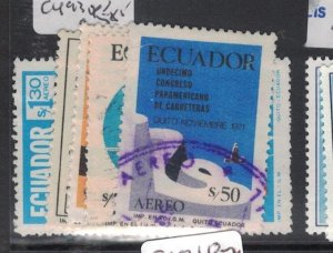 Ecuador SC C487-90, C493 VFU (8haa)