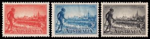 Australia Scott 142a-144a, Perf. 11 1/2 (1934) M NH VF Complete Set, CV$139.00 M