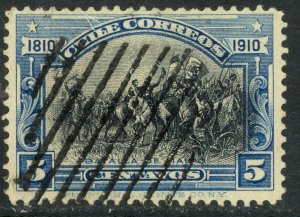 CHILE 1910 5c Independence Centenary Issue Sc 86 VFU