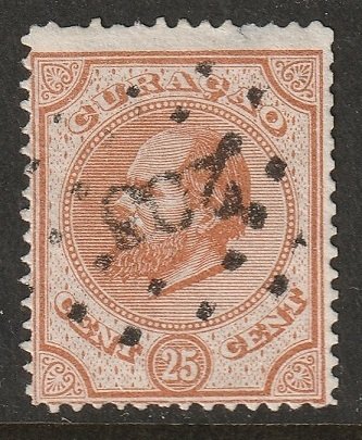 Netherlands Antilles 1876 Sc 5 used thin at top