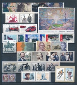 Norway 2013 Complete MNH Year Set  as shown at the image.