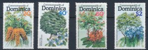 [BIN3057] Dominica 1979 Trees good set of stamps very fine MNH