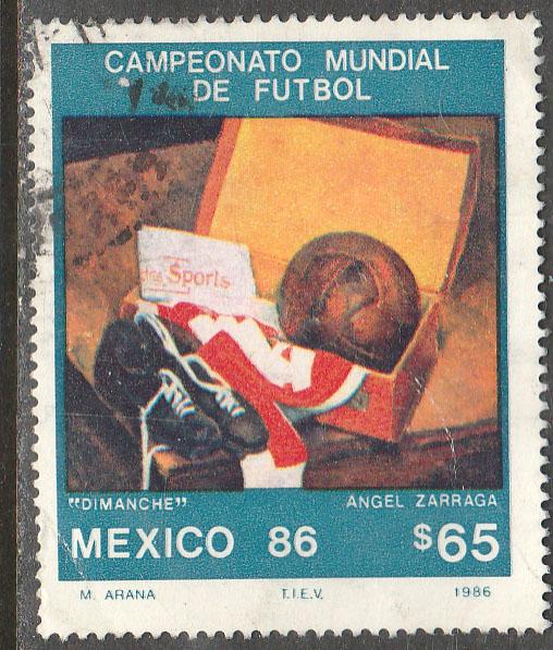 MEXICO 1441, World Soccer Championship. SINGLE. USED. F-VF.