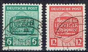 GERMANY - ZONES Soviet Zone: West Saxony 6pf & 12pf set - 41316