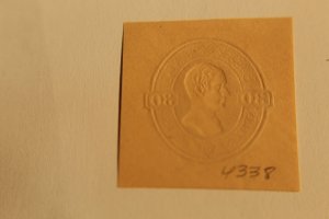 US U338 CUT SQUARE UNUSED