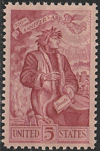 1268 MNH single Dante - no per item S&H fee