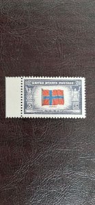 US Scott #911; 5c Norway from 1943; MNH, og, VF centering