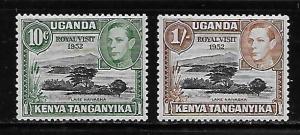 Kenya Uganda Tanganyika 98-99 1952 Royal Vist set MLH