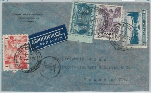 75286 - GREECE  - Postal History -  AIRMAIL COVER to the Czechoslovakia 1939