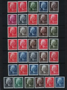 Denmark Danmark Scott #532-551 MNH set/folder Queen Margrethe by Czeslaw Slania