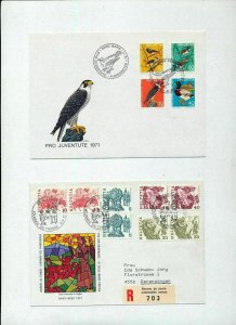 Switzerland 1958/2002 FDC Charity Patria Europa Covers Cards x 26(Tro167