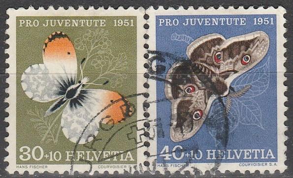 Switzerland #B210-11 F-VF Used CV $17.00 (D3265)