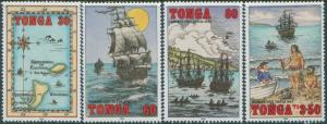 Tonga 1993 SG1241-1244 Discovery of Eua set MNH