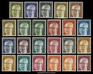 Germany Scott 9N284-9N301 Mint never hinged.