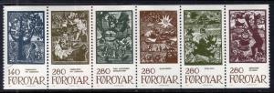 Faroe Islands 120a Booklet Pane MNH VF