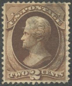 US Scott #157 Used; FVF; Lt Cxl