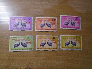 Guinea  #  B30-35 MNH   Birds