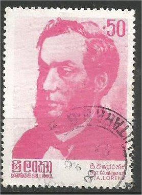 SRI LANKA, 1983, used 50c, Charles A. Lorenz Scott 673