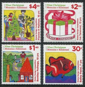 HERRICKSTAMP NEW ISSUES NIUE Sc.# 943-46 Christmas 2016