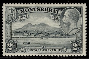 MONTSERRAT GV SG87, 2d grey, M MINT.