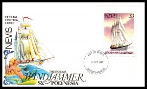 Nevis 117 Sailing Ship U/A FDC