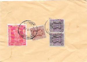 India Envelope Postal History 1978.  Nice stamps on reverse.