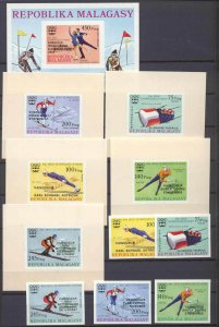 Malagasy 561-63/C161-63 MNH Olympic-76/ 5v+6s/s/ C161 i