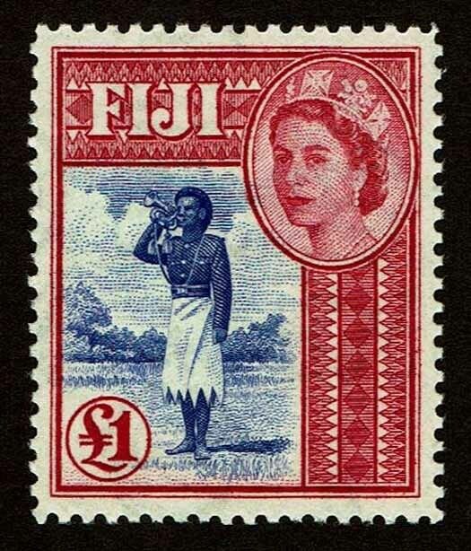 1954-56 Fiji #162 QEII Watermark 4 - OGNH - VF -  CV$60.00 (ESP#3316)