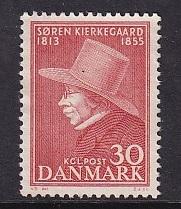 Denmark  #359 used  1955 Kierkegaard