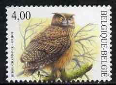 Belgium 2002-09 Birds #5 Eagle Owl 4.00 Euro unmounted mi...