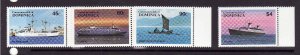Dominica-Scott#842-5-Unused NH set-Ships-1984-