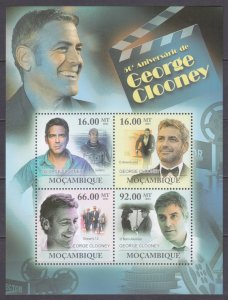 2011 Mozambique 4519-4522KL 50 years of George Clooney 11,00 €